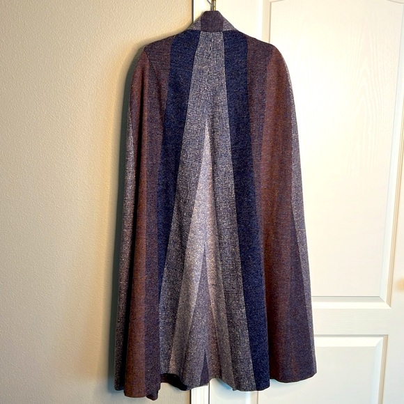 Vintage Wool Full Length Cloak with Arm Slits and Neck Tie - Picture 3 of 3